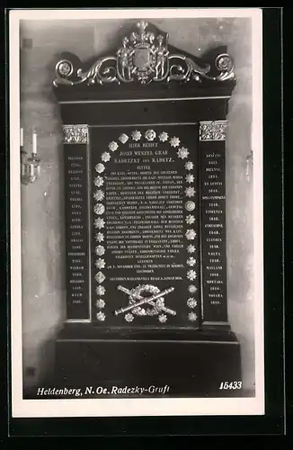 AK Heldenberg, Radezky-Gruft