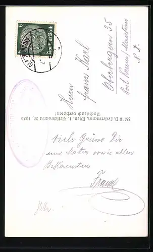 AK Klein Wetzdorf, Standbild Feldmarschall Graf Radetzky