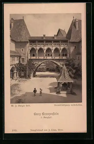 AK Kreuzenstein, 2. Burghof der Burg
