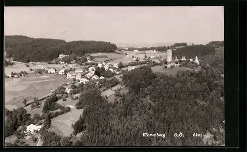 Foto-AK Waxenberg, Gesamtansicht aus der Vogelschau