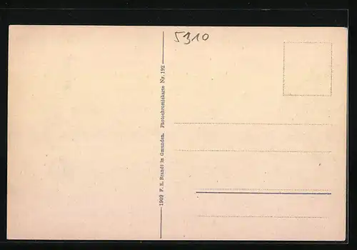 AK Mondsee, Ortsansicht mit Schafberg