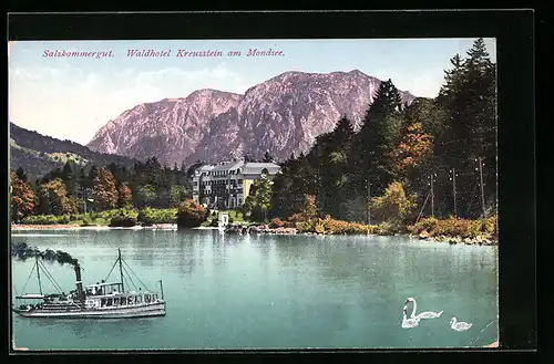 AK Mondsee, Waldhotel Kreuzstein