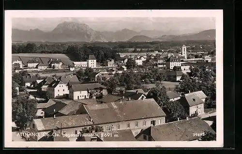 AK Attnang, Teilansicht gegen Traunstein