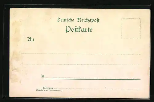Lithographie Berlin, Reichstags-Gebäude, Kaiser Wilhelm-Gedächtniskirche
