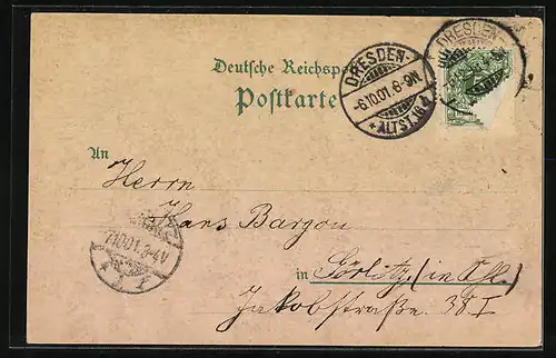 Lithographie Berlin, Strasse Unter den Linden mit Denkmal, Reichstagsgebäude