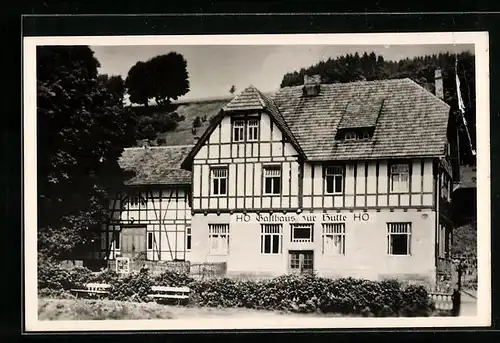 AK Schönbrunn, HO Gasthaus zur Hütte