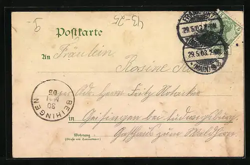 AK Frankfurt a. M., 2. Gesang-Wettsteit Deutscher Männer-Gesangvereine 1903, Festhalle, Kaiser Wilhelm II. von Preussen