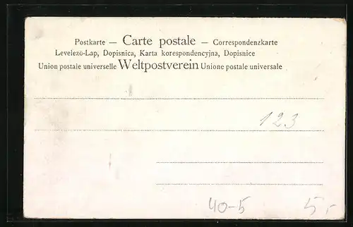 Lithographie Utz-Karte, Briefmarke mit Liebespaar, Erotik