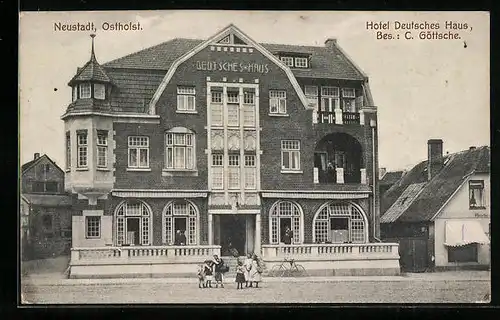 AK Neustadt /Ostholst., Hotel Deutsches Haus von C. Göttsche