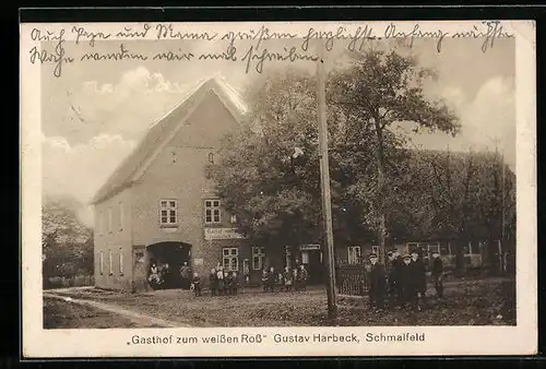 AK Schmalfeld, Gasthof zum weissen Ross Gustav Harbeck