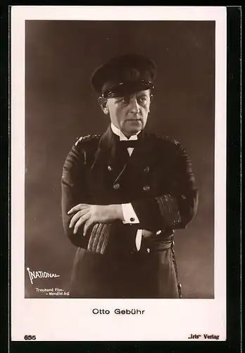 AK Schauspieler Otto Gebühr in Uniform