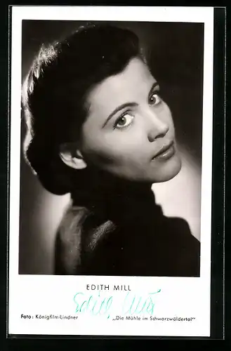 AK Schauspielerin Edith Mill mit verführerischem Blick