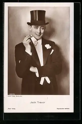 AK Schauspieler Jack Trevor mit Hut