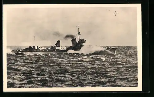 AK Zerstörer in der Nordsee, Kriegsmarine