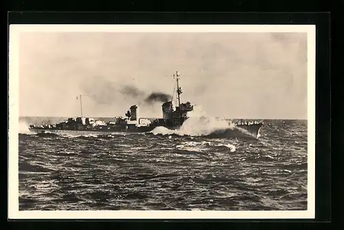 AK Zerstörer in der Nordsee, Kriegsmarine