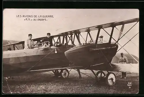 AK Les Avions de la Guerre, R11 au depart