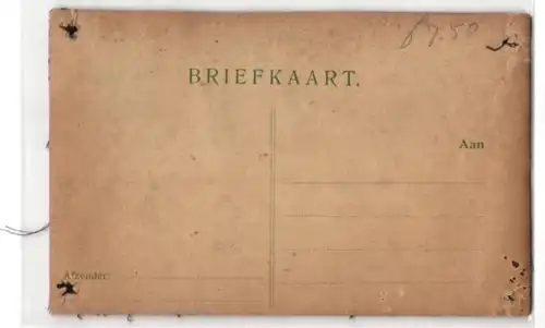 AK Windmühle am Wasser, gemalt auf schwarzem Samt