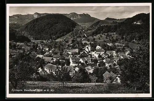 AK Eptingen, Ortsansicht aus der Vogelschau