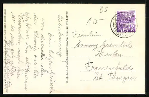 AK St. Chrischona, Ortsansicht vom Flugzeug aus