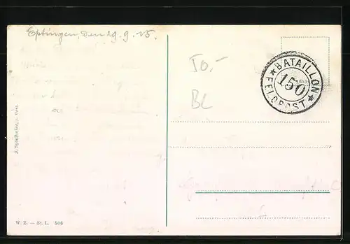 AK Eptingen, Ortsansicht aus der Vogelschau