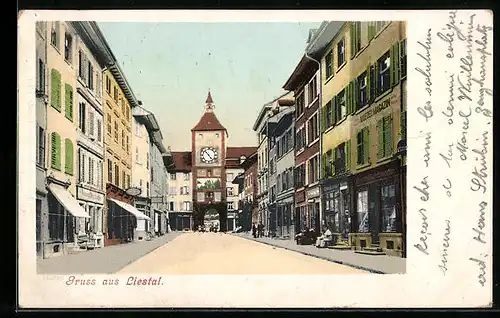 AK Liestal, Strassenpartie, Moebel Magazin