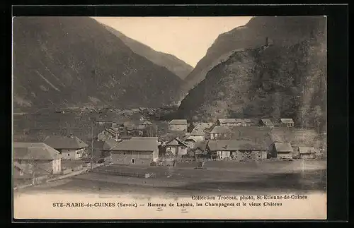 AK Ste-Marie-de-Cuines, Hameau de Lapalu, les Champagnez et le vieux Château