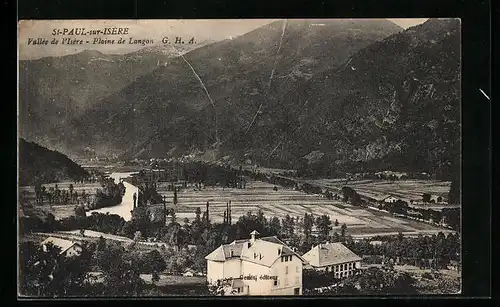 AK St-Paul-sur-Isere, Vallée de l`Isere, Plaine de Langon