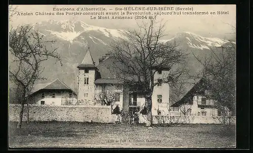 AK Ste-Hélène-sur-Isère, Ancien Château des Portier, Hotel, Le Mont Armenaz
