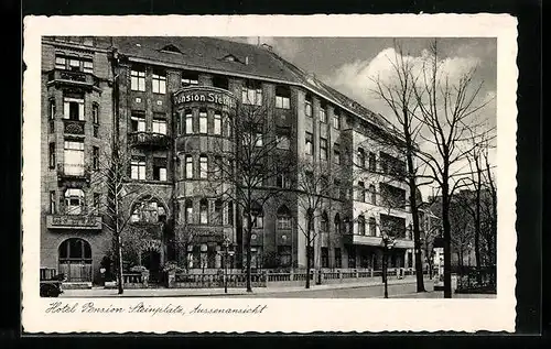 AK Berlin-Charlottenburg, Hotel-Pension Steinplatz in der Uhlandstrasse 197