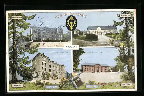 AK Goslar, Thomaswall-Kaserne, Kaiserleek-Kaserne, Dom Kaserne und Krieger-Denkmal