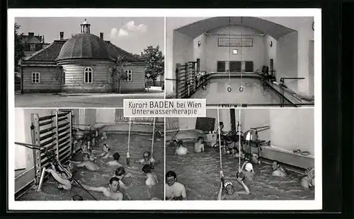 AK Baden, Franzens-Bad, Innenansichten