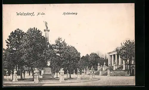 AK Wetzdorf, Denkmal auf dem Heldenberg