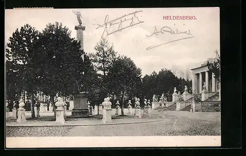 AK Wetzdorf, Denkmal auf dem Heldenberg