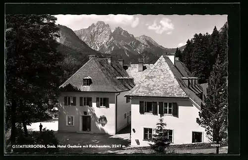 AK Gstatterboden, Hotel Gesäuse mit Reichenstein