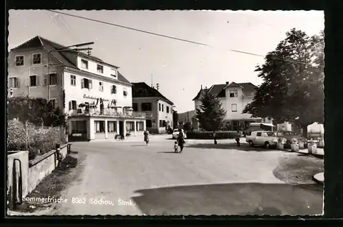 AK Söchau, Strassenpartie im Ort