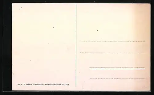 AK Aussee, Ortsansicht aus der Vogelschau