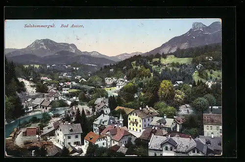 AK Bad Aussee, Gesamtansicht des Ortes