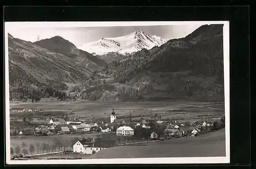 AK Scheifling, Ortsansicht mit Bergpanorama