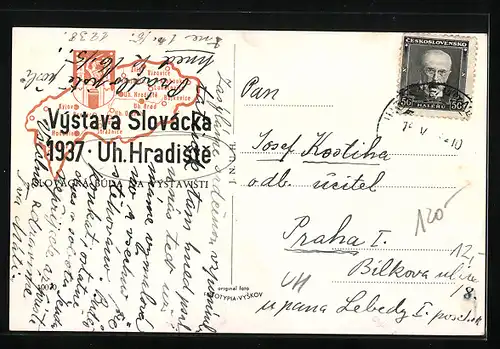 AK Výstava Slovácka 1937, Uh. Hradiste