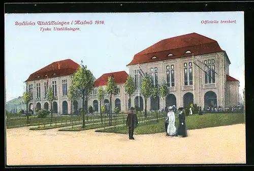 AK Malmö, Baltiska Utställningen 1914, Tyska Utställningen