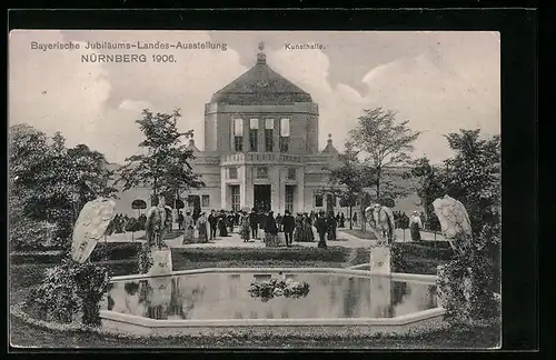 AK Nürnberg, Bayerische Jubiläums-Landes-Ausstellung 1906, Kunsthalle