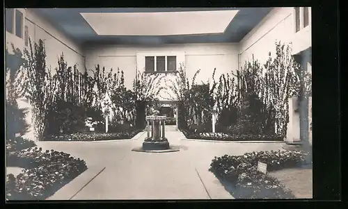 AK München, Frühjahrsblumenausstellung 1911, Partie der Ausstellung