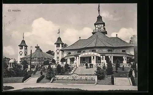 AK Bern, Landes-Ausstellung 1914, Gebäude Hospes