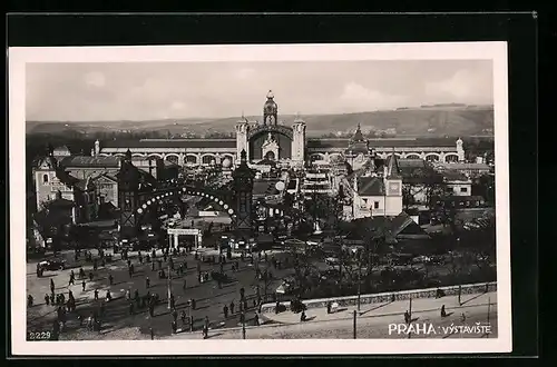 AK Praha, Vystaviste, Panorama, Ausstellung