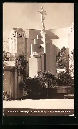 AK San Francisco, G.G.I. Exposition 1939, Evening Star-Court of Honor, Ausstellung