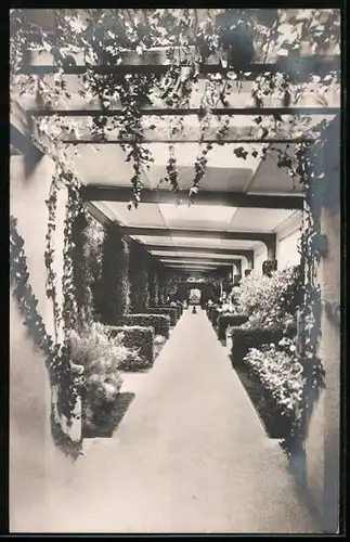 AK München, Frühjahrsblumenausstellung 1911, Modell einer Parkanlage