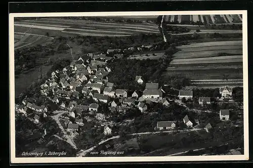 AK Ochsenburg /Zabergäu, Ortsansicht vom Flugzeug aus