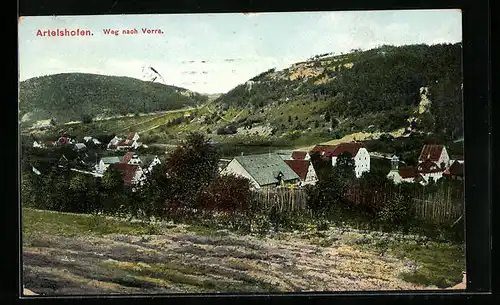 AK Artelshofen, Weg nach Vorra
