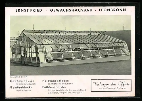 AK Leonbronn, Gewächshausbau Ernst Fried