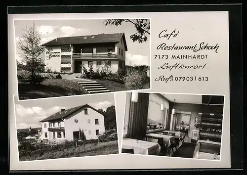 AK Mainhardt, Cafe Restaurant Schoch, Innenansicht, Terrasse